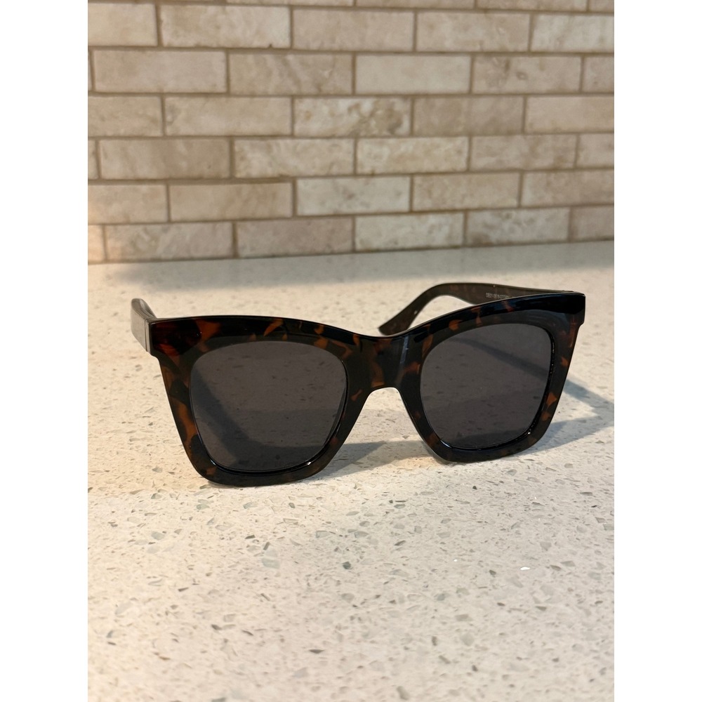 DIFF Eyewear Dean Sunglasses Dark Tortoise Square Grey Tint DE01-0618-DTGRN